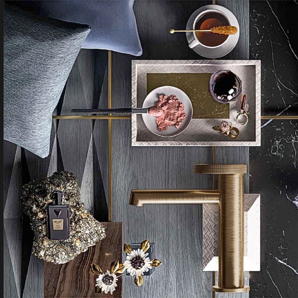 Gessi, Anello Washbasin mixer Warm Bronze