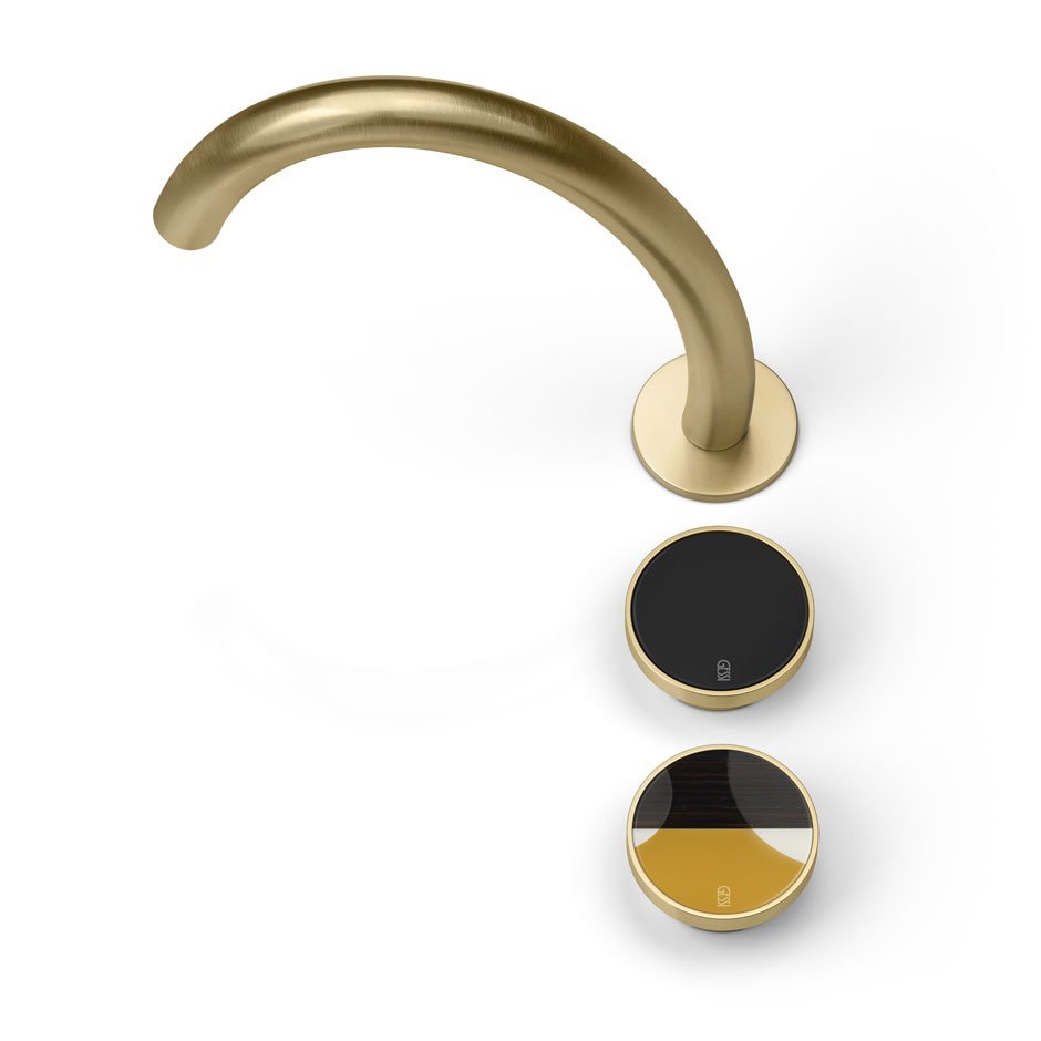 Gessi, Origin Washbasin mixer Brass + Accent