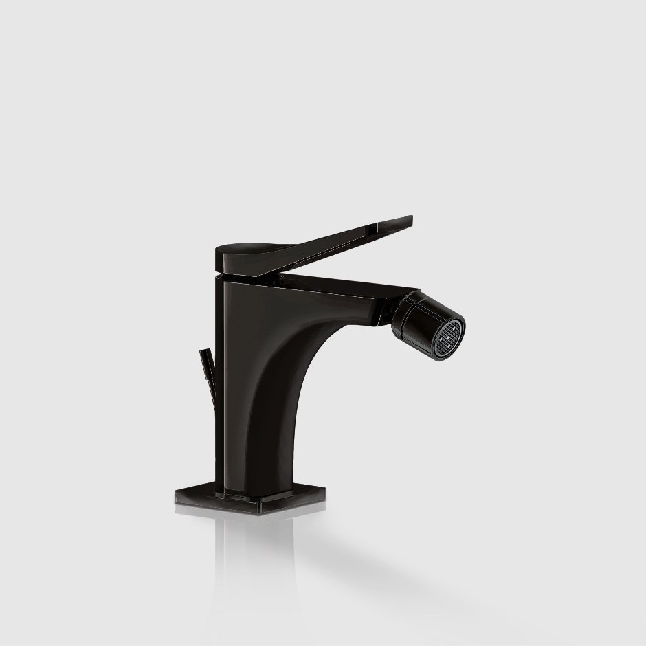 Gessi, Rilievo Mixer for bidet Black Metal