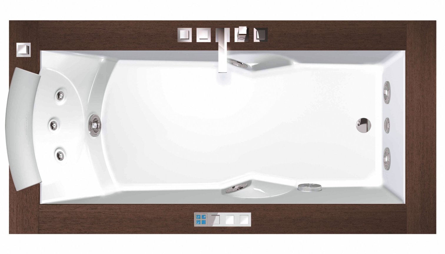 Jacuzzi, Aura Uno Wood Whirlpool massage tub 180x90 cm