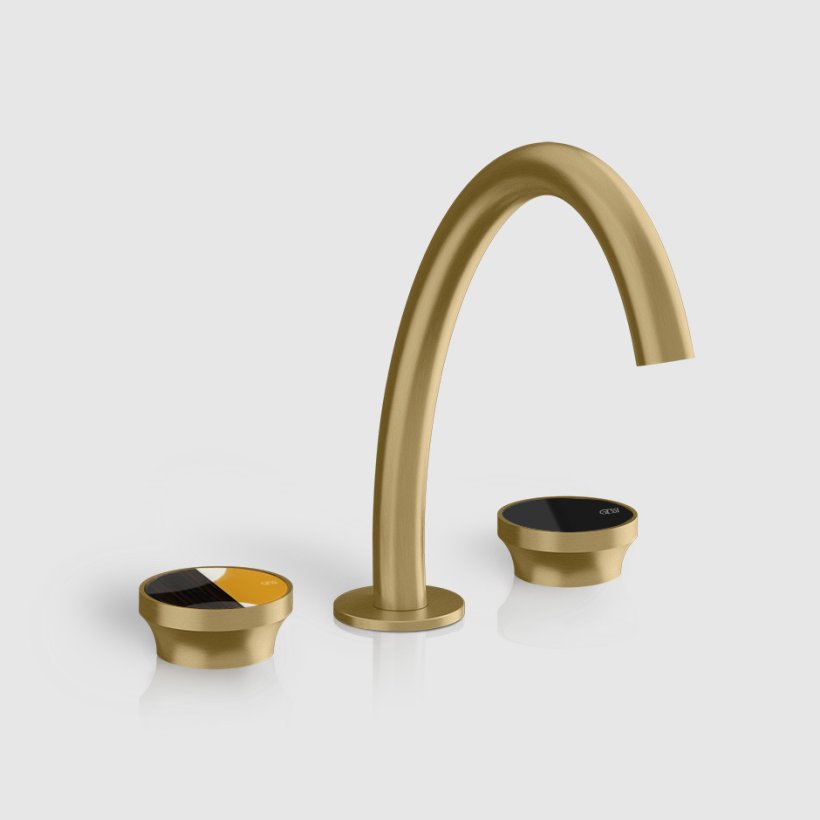 Gessi, Origin Washbasin mixer Brass + Accent