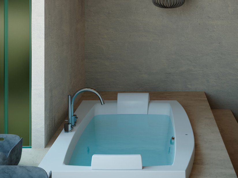 Jacuzzi, Invita Whirlpool massage tub 180x88 cm 
