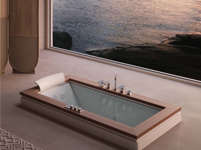 Jacuzzi, Aura Uno Wood Vasca idro 180x90 cm 